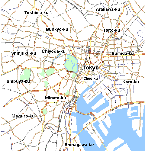 tokyo city map